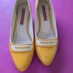 Bait Footwear Indora Yellow & White Women's Loafers